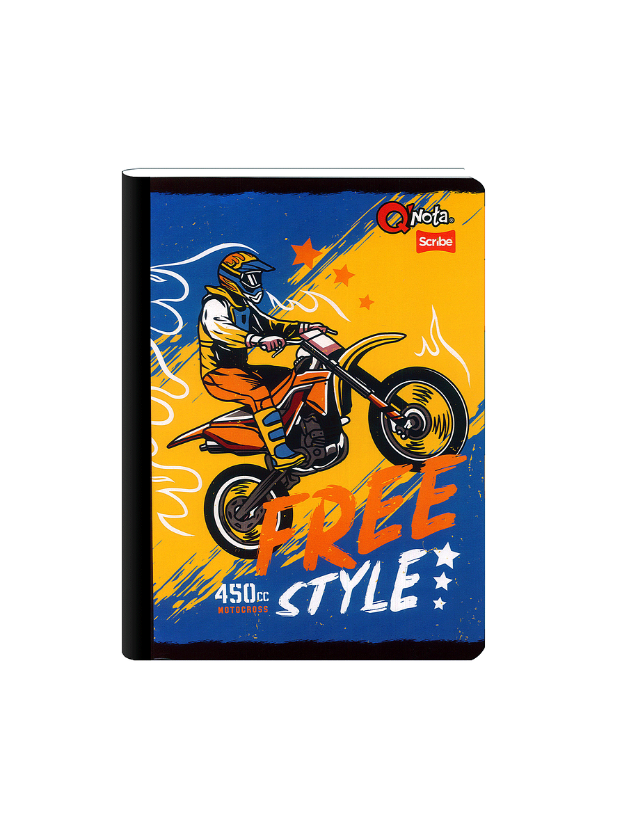 Cuaderno Cosido Qnota Masculino 50 Hojas Cuadros  10