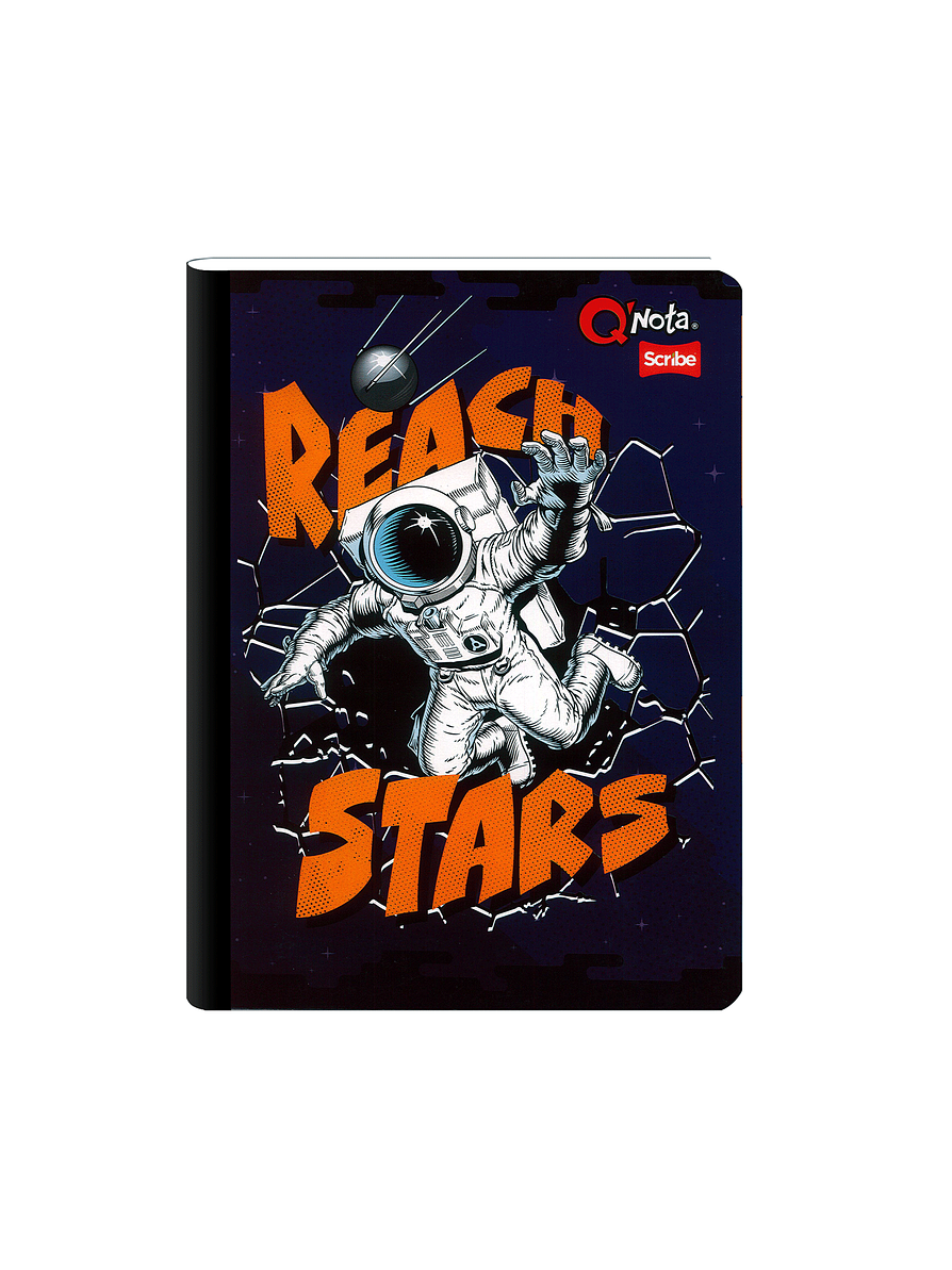 Cuaderno Cosido Qnota Masculino 100 Hojas Cuadros  2