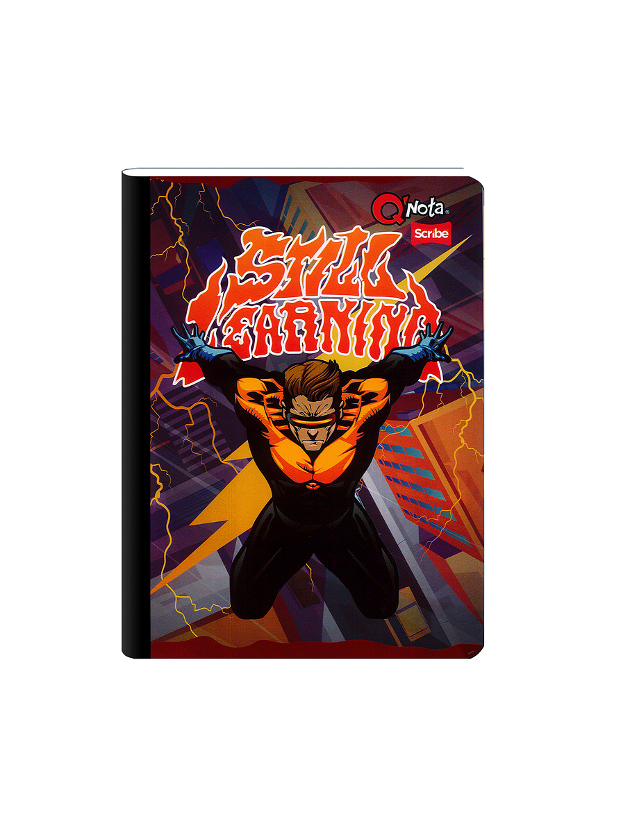 Cuaderno Cosido Qnota Masculino 100 Hojas Cuadros  8