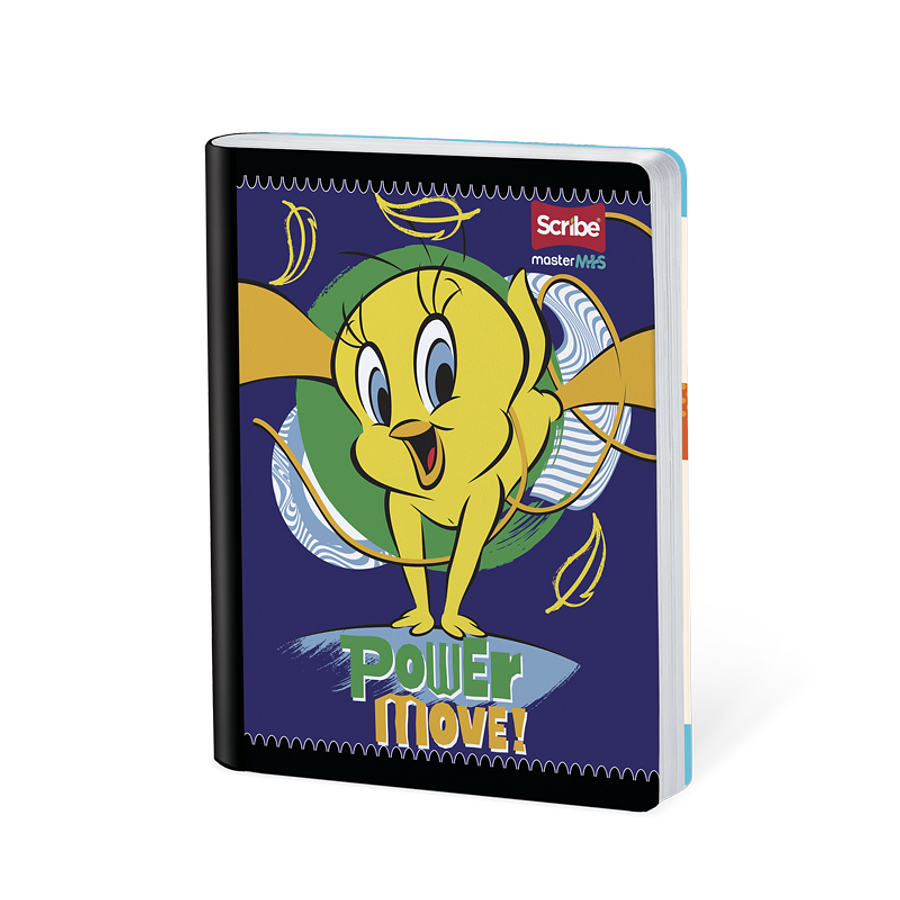 Cuaderno Cosido Looney Tunes 100 Hojas Doble Linea 3