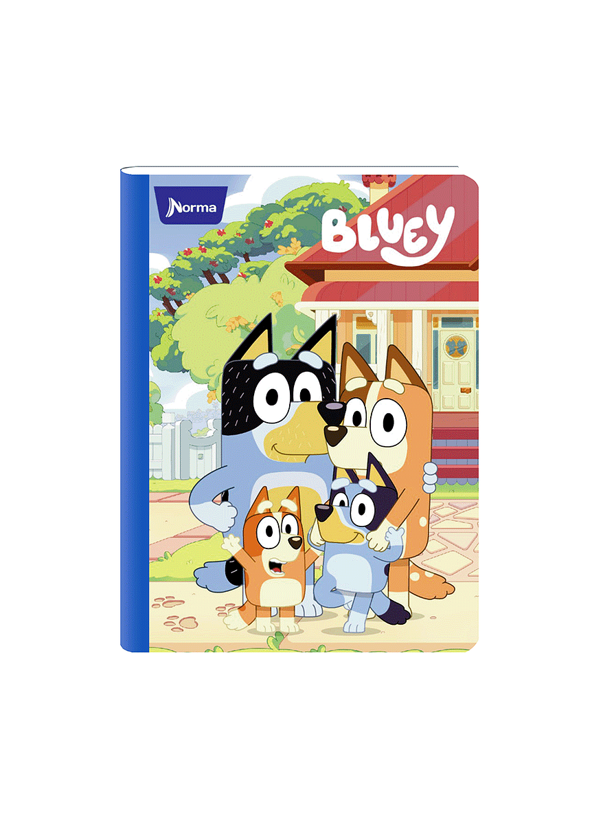 Cuaderno Cosido Bluey 100 Hojas Doble Linea 4