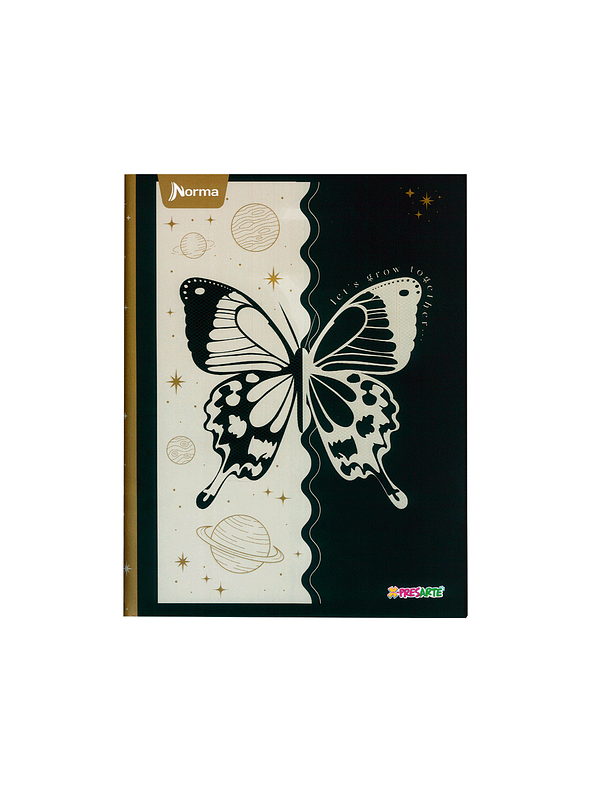 Cuaderno Cosido Pasta Dura X-Presarte 90 Hojas Cuadros Femenino 5
