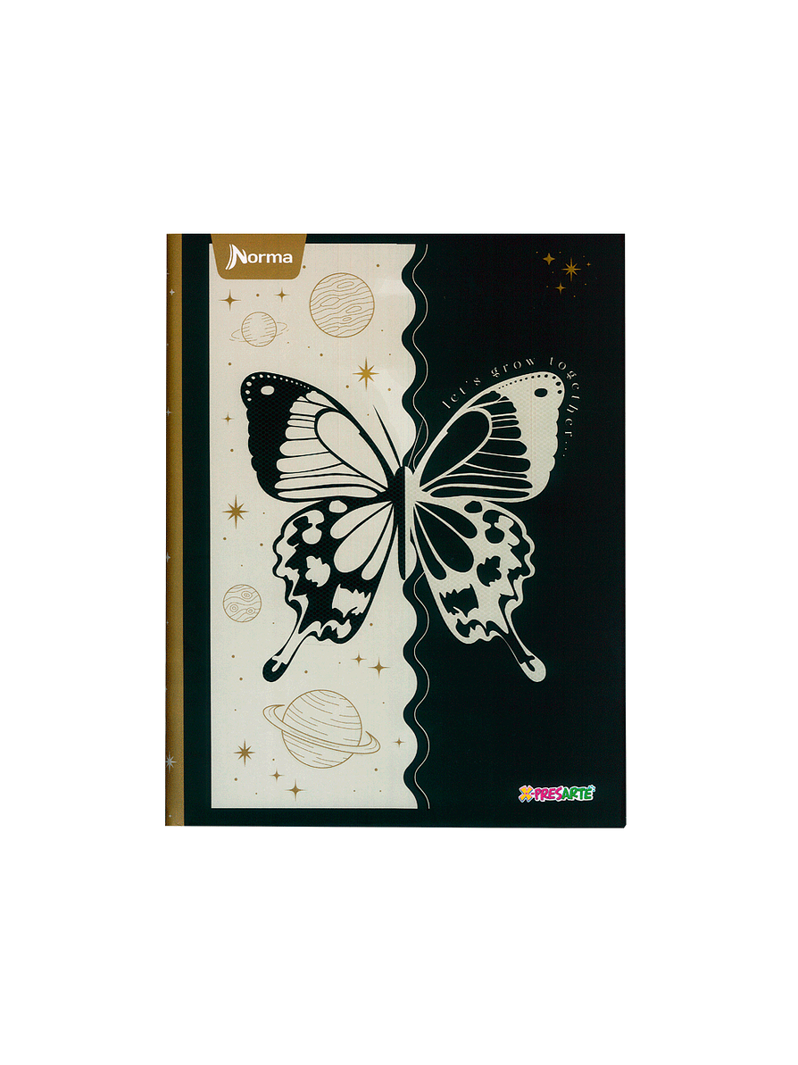 Cuaderno Cosido Pasta Dura X-Presarte 90 Hojas Cuadros Femenino 5