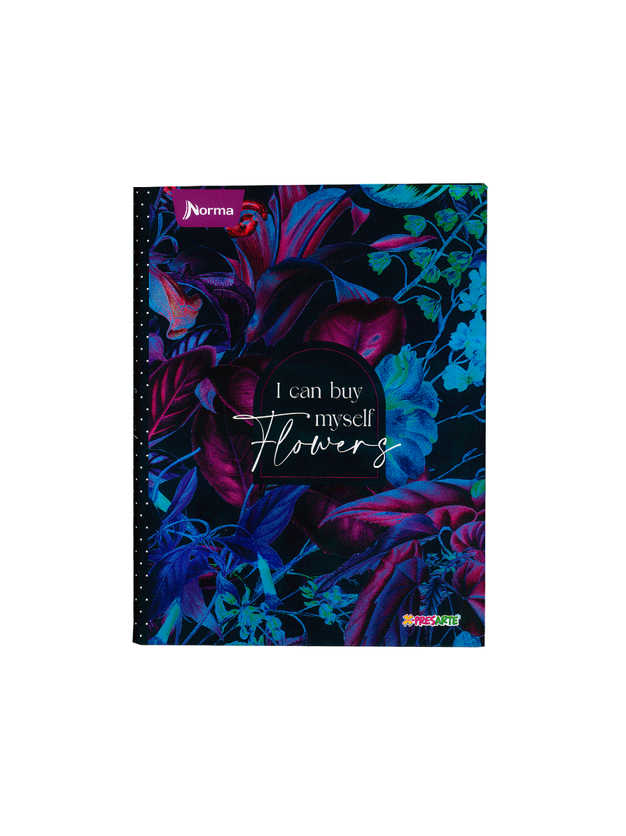 Cuaderno Cosido Pasta Dura X-Presarte 90 Hojas Cuadros Femenino 6
