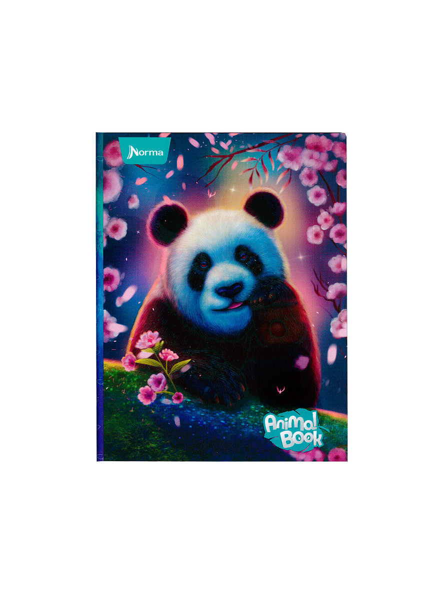 Cuaderno Cosido Pasta Dura Animal Book 90 Hojas Cuadros 6