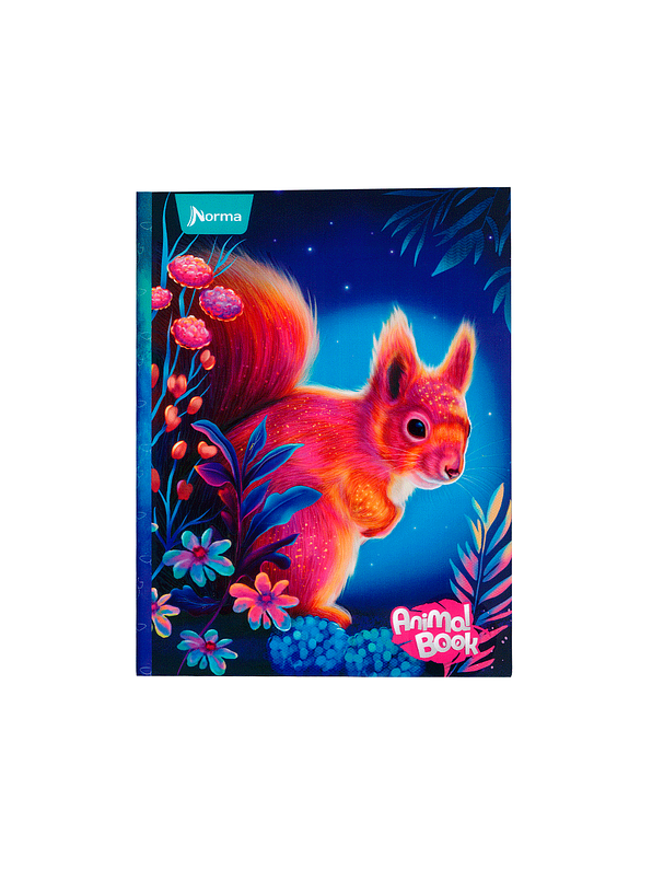 Cuaderno Cosido Pasta Dura Animal Book 90 Hojas Cuadros 7
