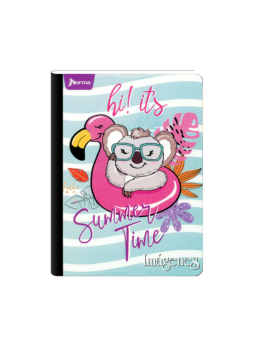 Cuaderno Cosido Imágenes Femenino 100 Hojas Cuadros  3