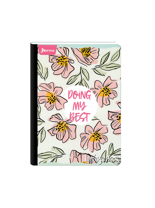 Cuaderno Cosido Imágenes Femenino 100 Hojas Cuadros  4
