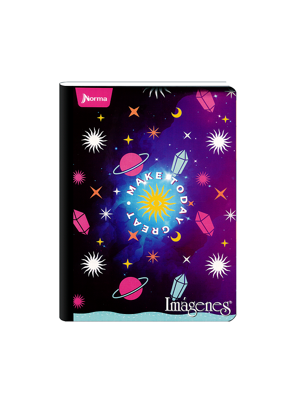 Cuaderno Cosido Imágenes Femenino 100 Hojas Cuadros  5