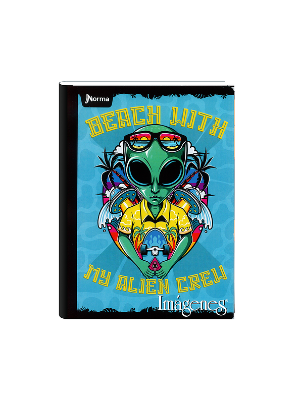 Cuaderno Cosido Imágenes Masculino 50 Hojas Cuadros  6