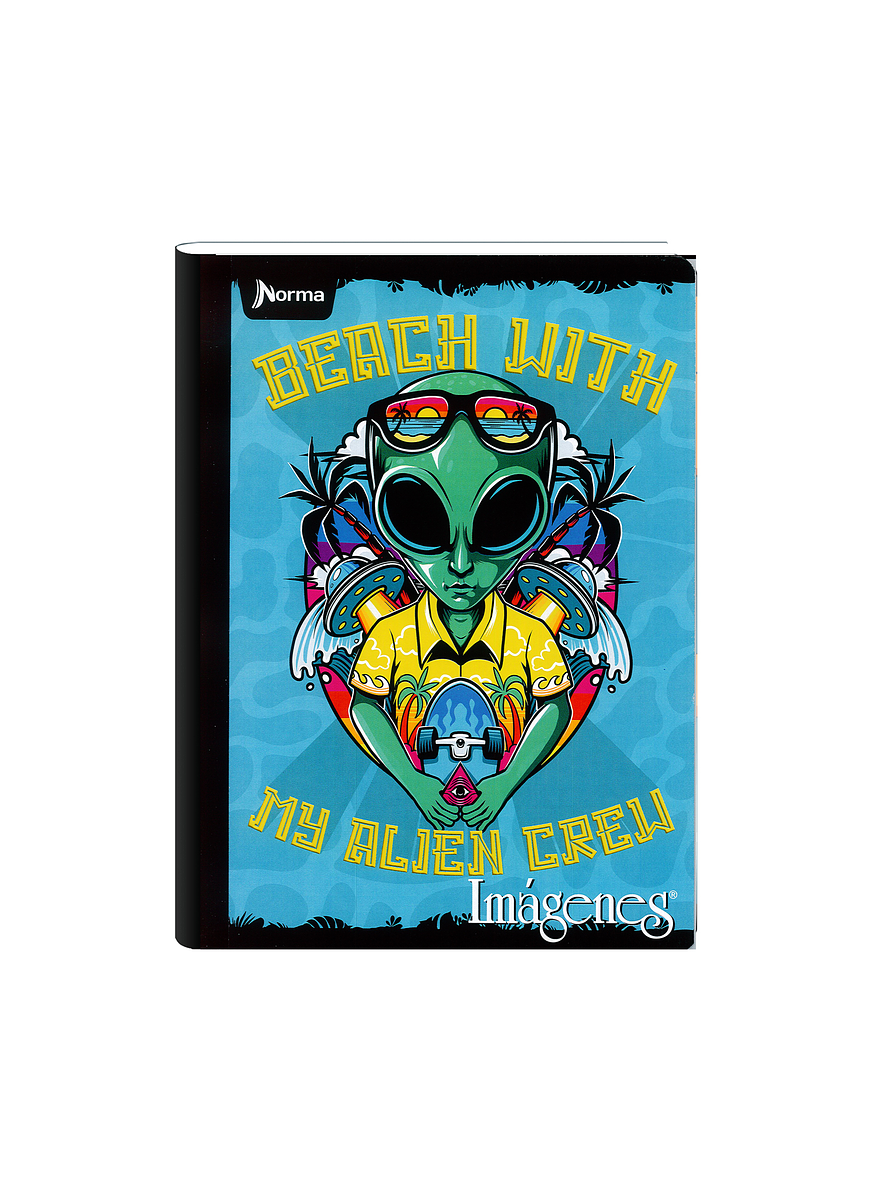 Cuaderno Cosido Imágenes Masculino 50 Hojas Cuadros  6