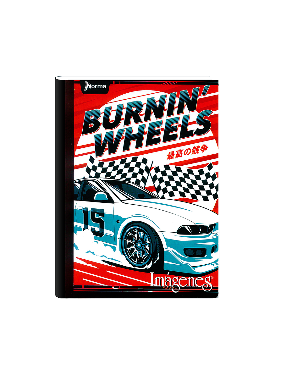 Cuaderno Cosido Imágenes Masculino 50 Hojas Cuadros  13