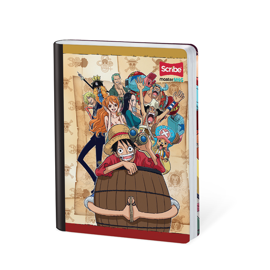 Cuaderno Cosido One Piece 100 Hojas Cuadros 5
