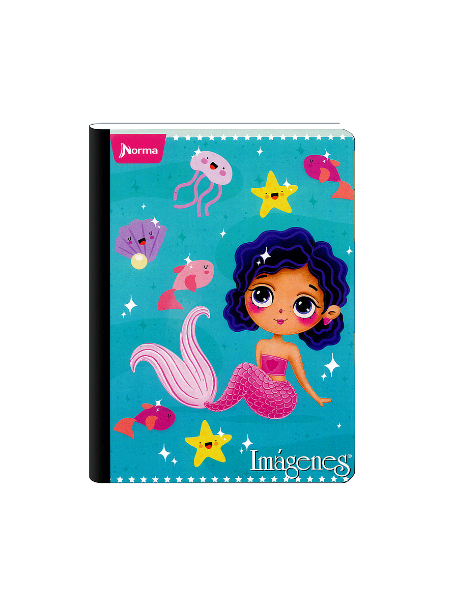 Cuaderno Cosido Imágenes Femenino 50 Hojas Cuadros 2