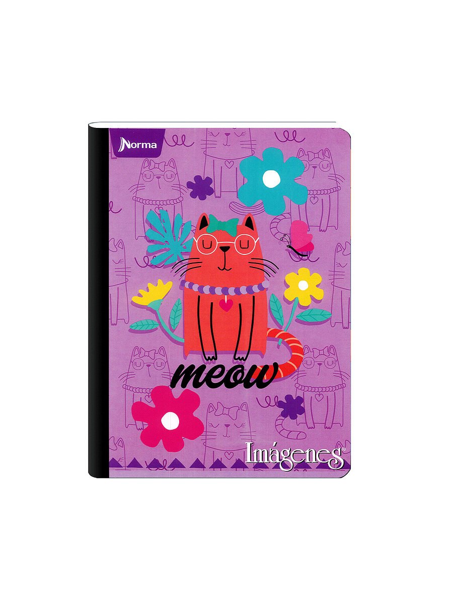 Cuaderno Cosido Imágenes Femenino 50 Hojas Cuadros 5