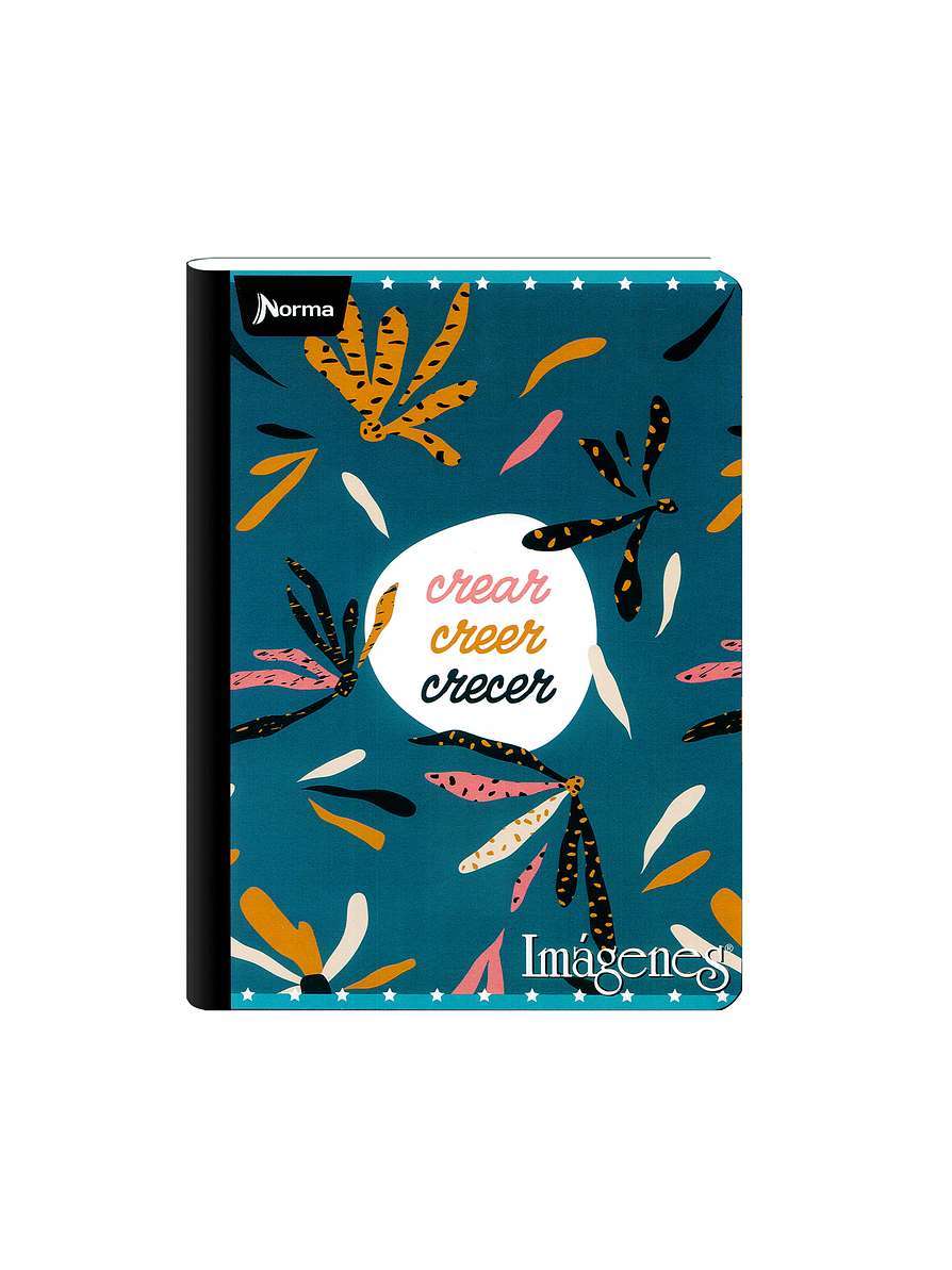 Cuaderno Cosido Imágenes Femenino 50 Hojas Cuadros 9