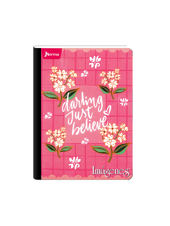 Cuaderno Cosido Imágenes Femenino 50 Hojas Cuadros 12