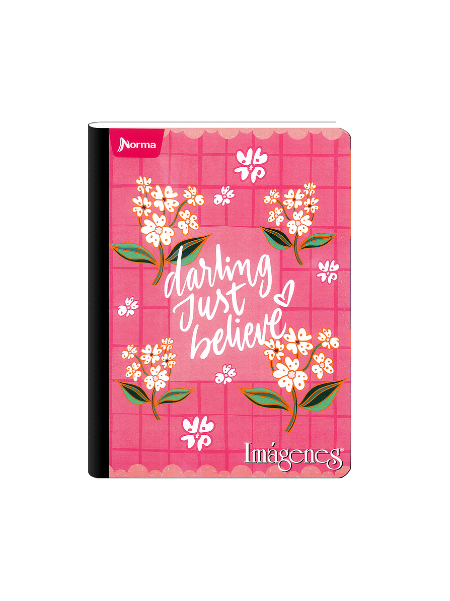 Cuaderno Cosido Imágenes Femenino 50 Hojas Cuadros 12