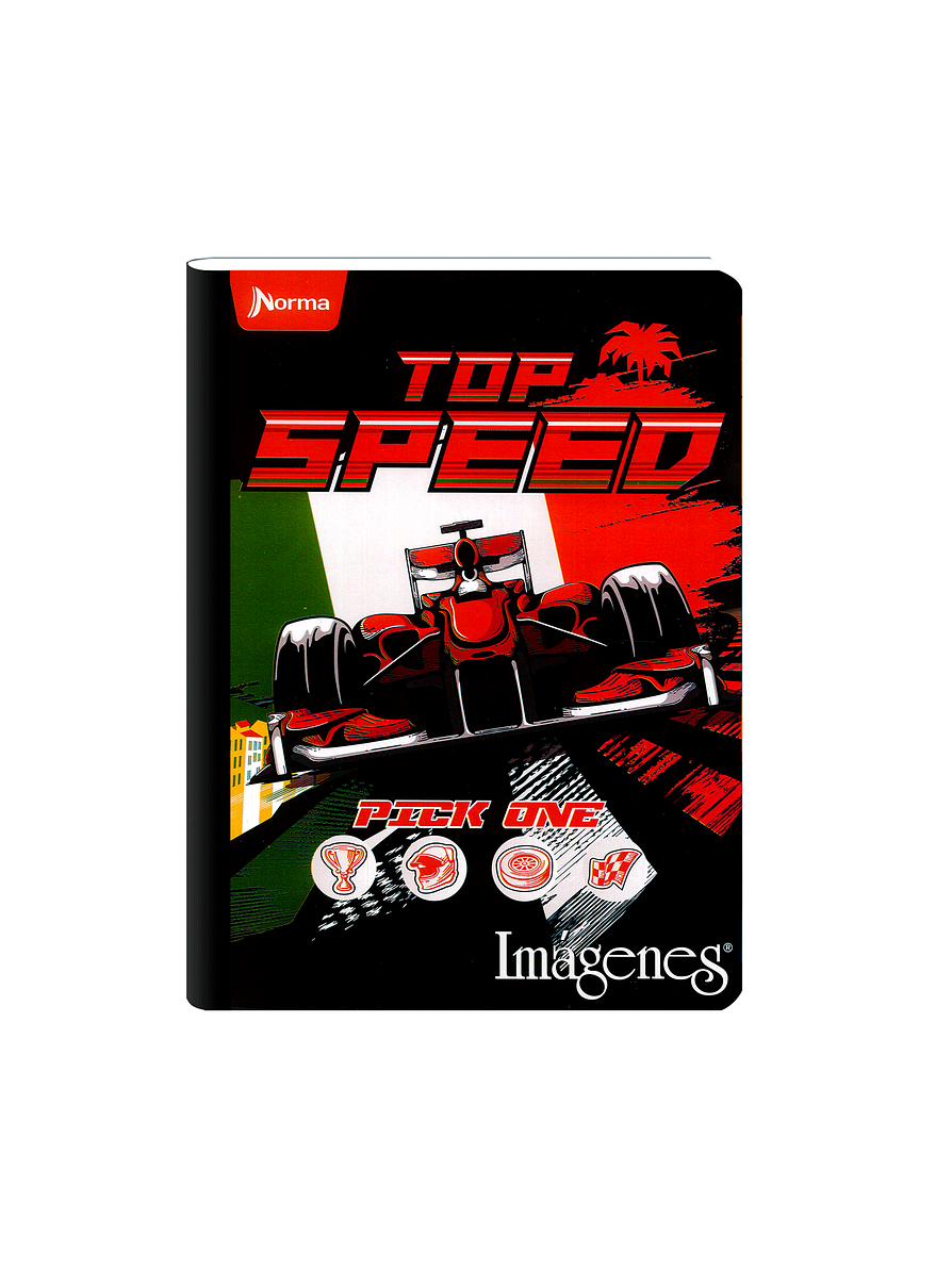 Cuaderno Cosido Imágenes Masculino 100 Hojas Cuadros   3