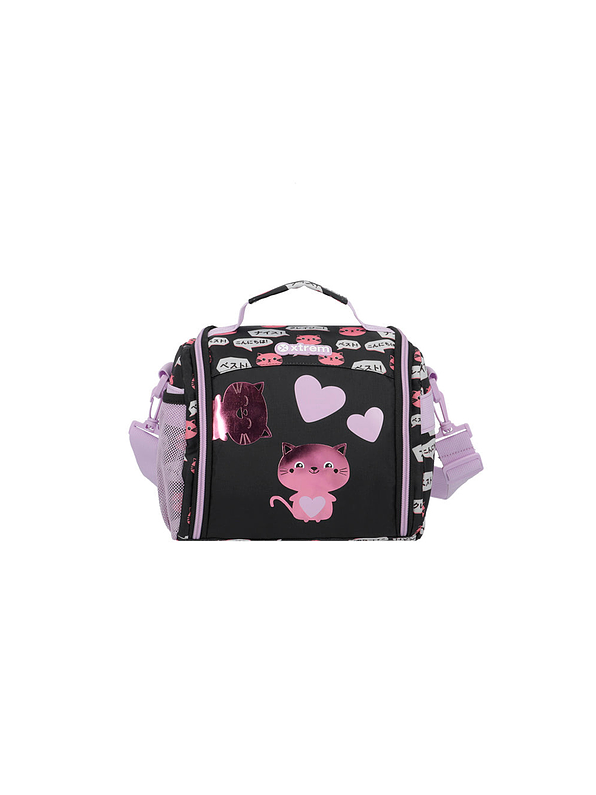 Lonchera Xtrem Térmica New Break Gatos Negro 1