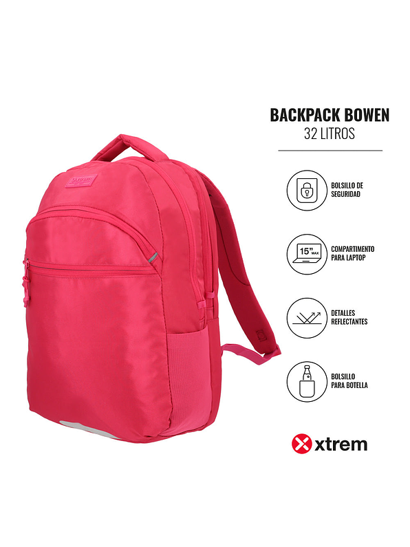 Morral Xtrem Para Laptop Bowen Rosa  6