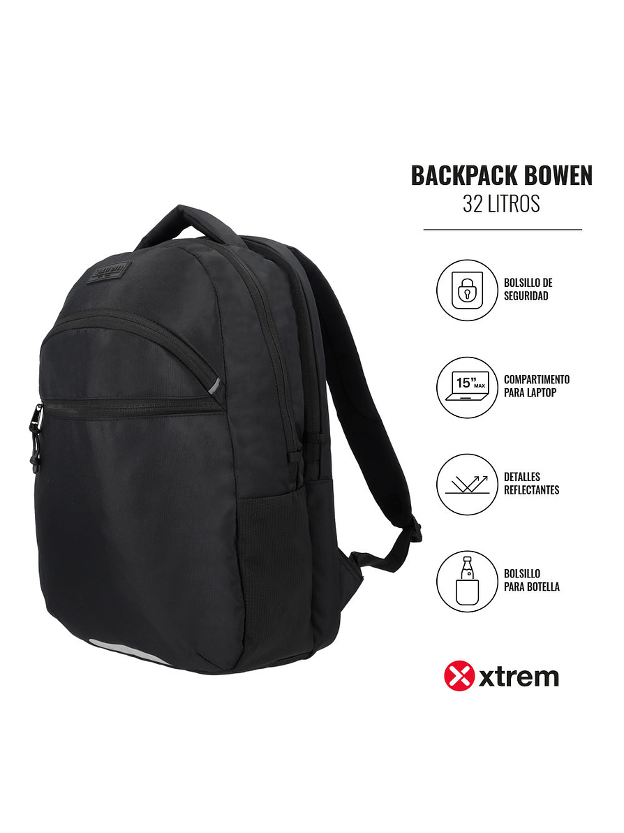 Morral Xtrem Para Laptop Bowen Negro  6
