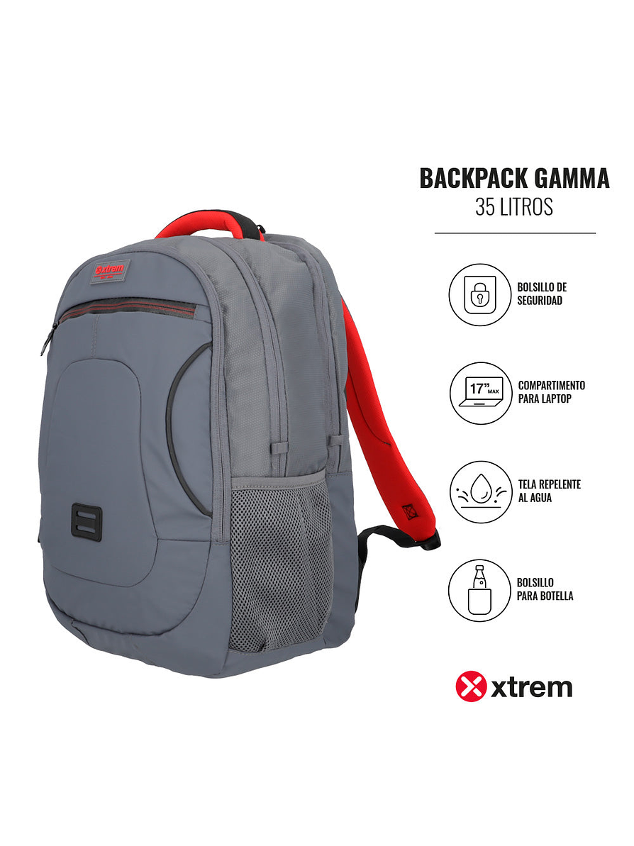 Morral Xtrem Para Laptop Gamma Gris 7