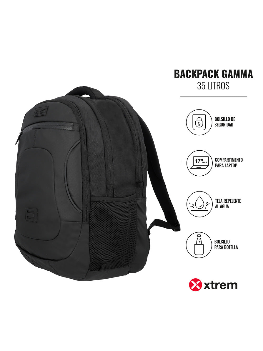 Morral Xtrem Para Laptop Gamma Negro 6