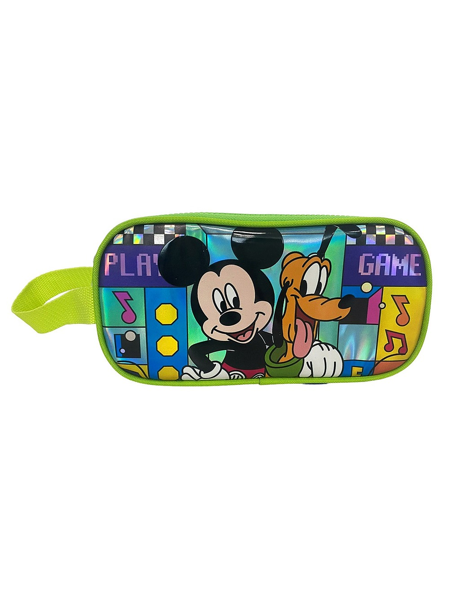 Cartuchera Primavera Premium 2 Bolsillos Mickey   1