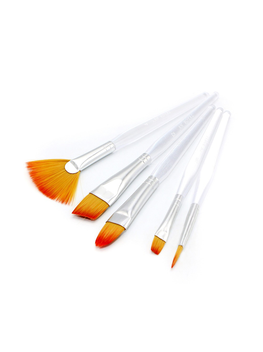 Juego De Pinceles Acrílico Transparente Ah Royal X 5 Unidades 2