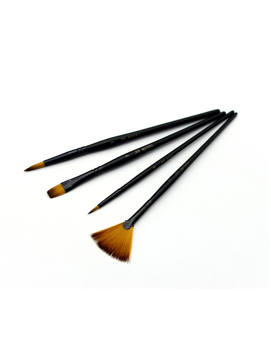 Juego De Pinceles Ah Royal Premium X 4 Unidades 1