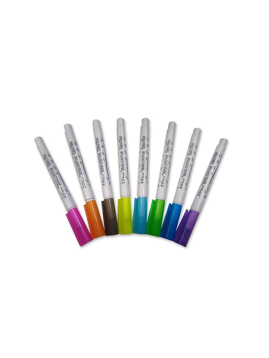 Marcador Ah Royal Timoteo X 8 Unidades  2