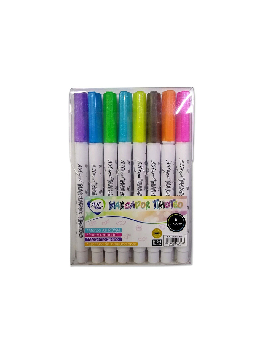 Marcador Ah Royal Timoteo X 8 Unidades  1