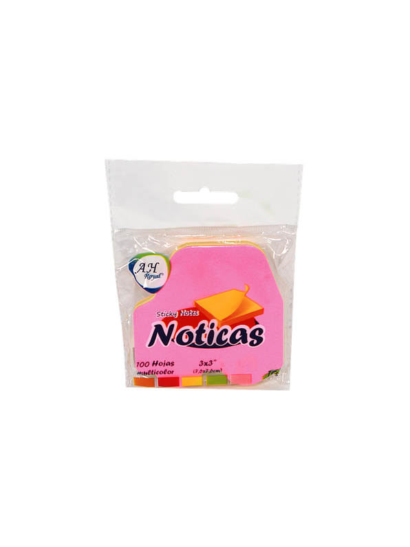 Notas Adhesivas Neón Figuras X 100 Hojas AH Royal 1