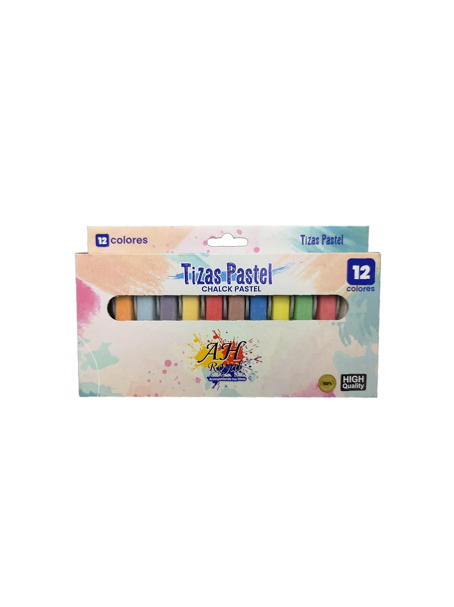 Tiza Pastel Ah Royal Chalk X 12 Colores  1