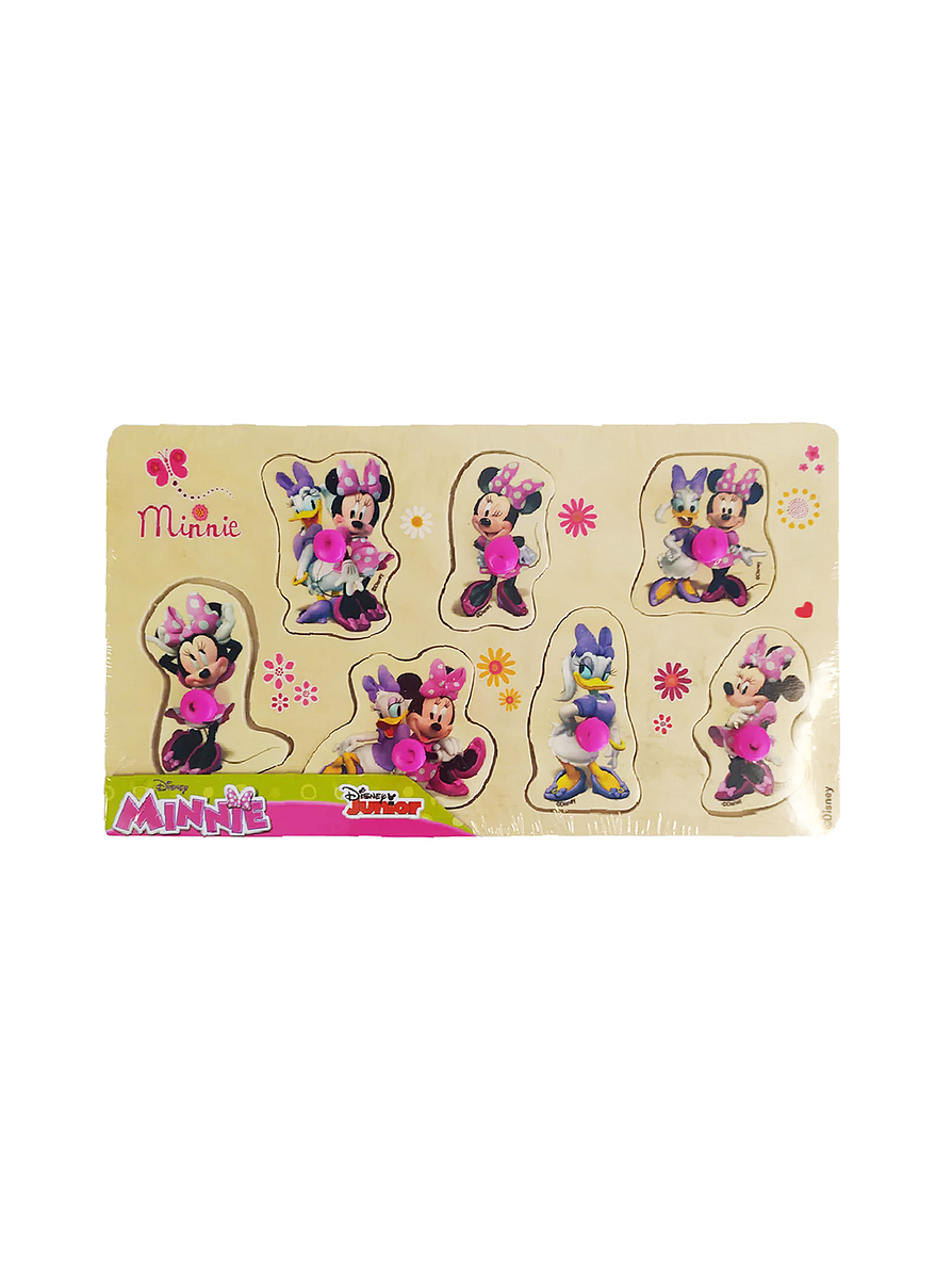 Juego De Encaje Pequeño 7 Botones Minnie Mouse  1