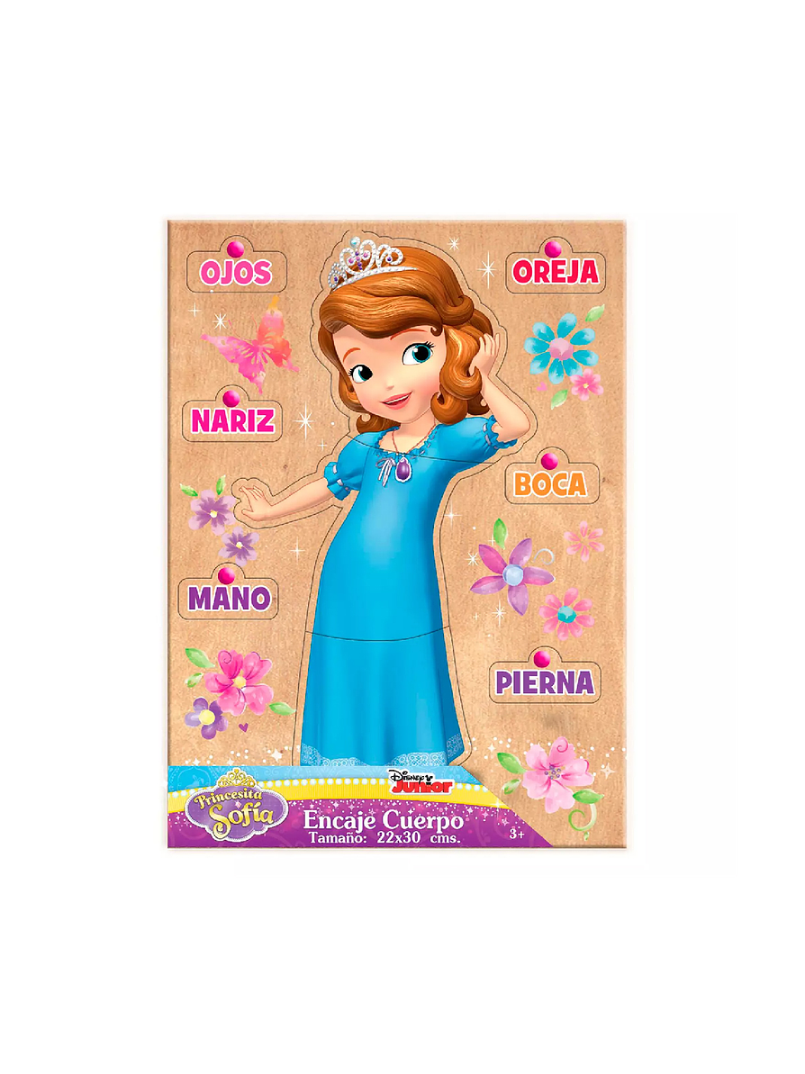 Juego De Encaje Cuerpo 7 Botones Princesita Sofia  1