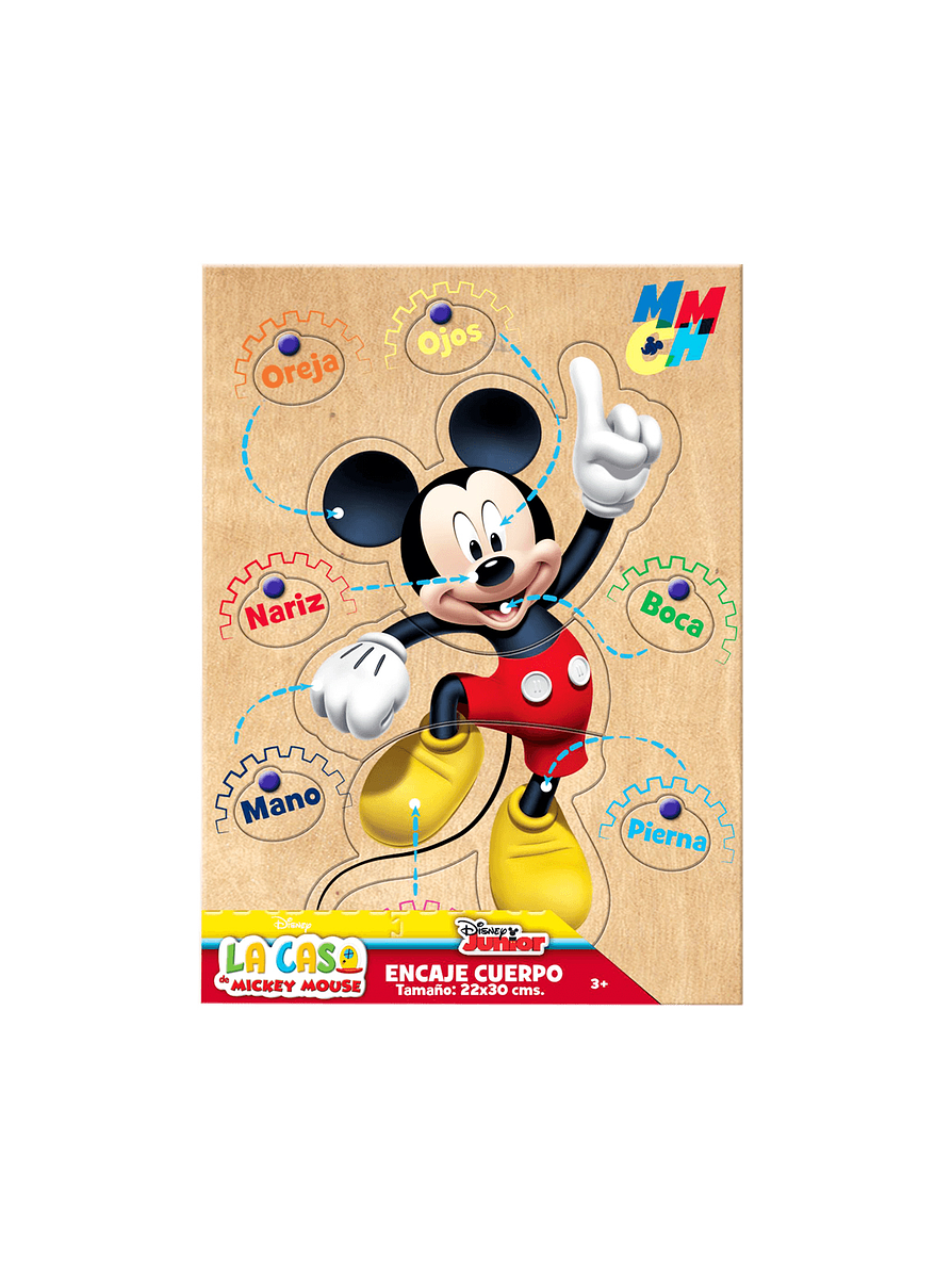 Juego De Encaje Cuerpo 7 Botones Mickey  1