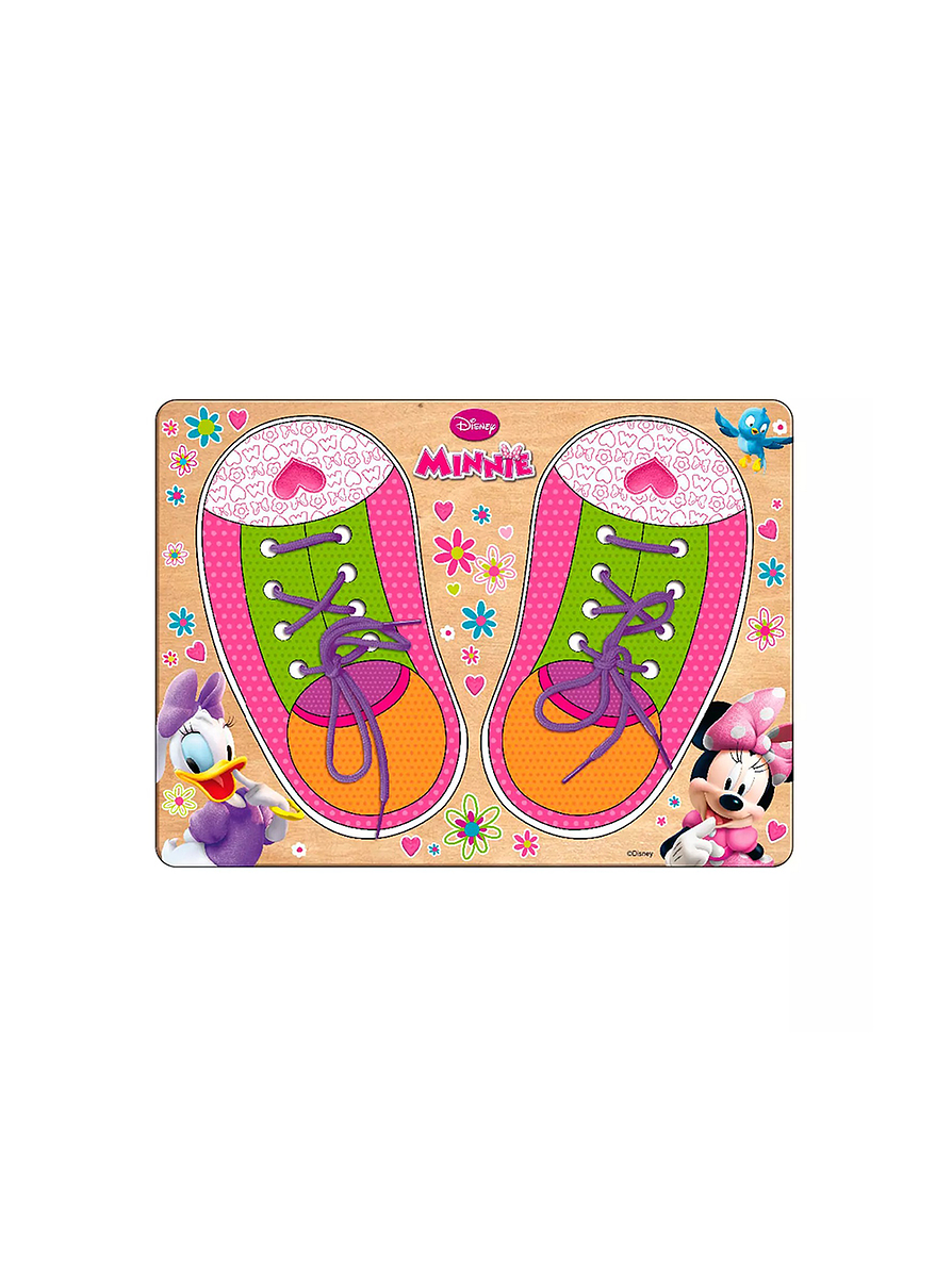 Juego De Mesa Encaje Amarre de Zapatos Minnie Mouse  1