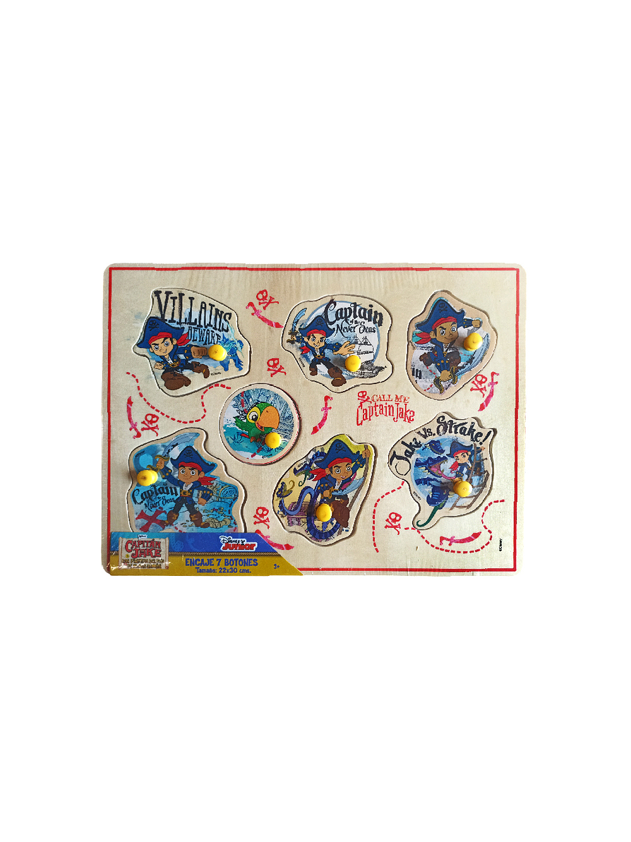 Juego De Encaje Grande 7 Botones Capitán Jake  1