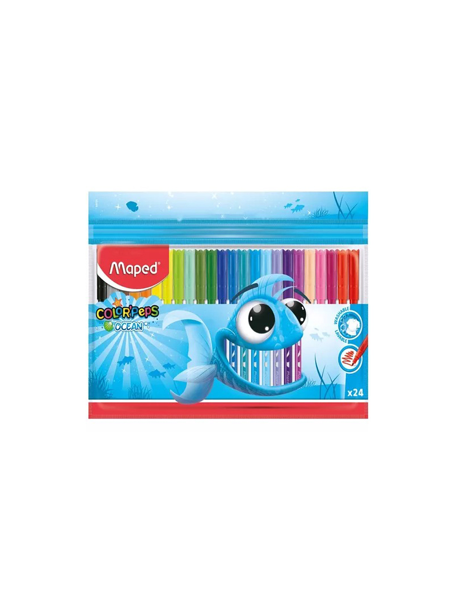 Plumones Maped Ocean Life X 24 Unidades  1