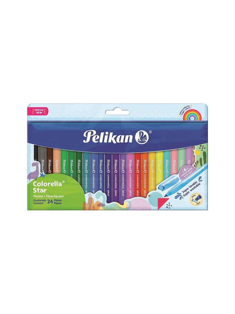  Plumones Colorella Star X 24 Unidades 1
