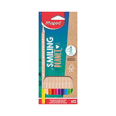 Colores Maped Smiling Planet X 12 Unidades