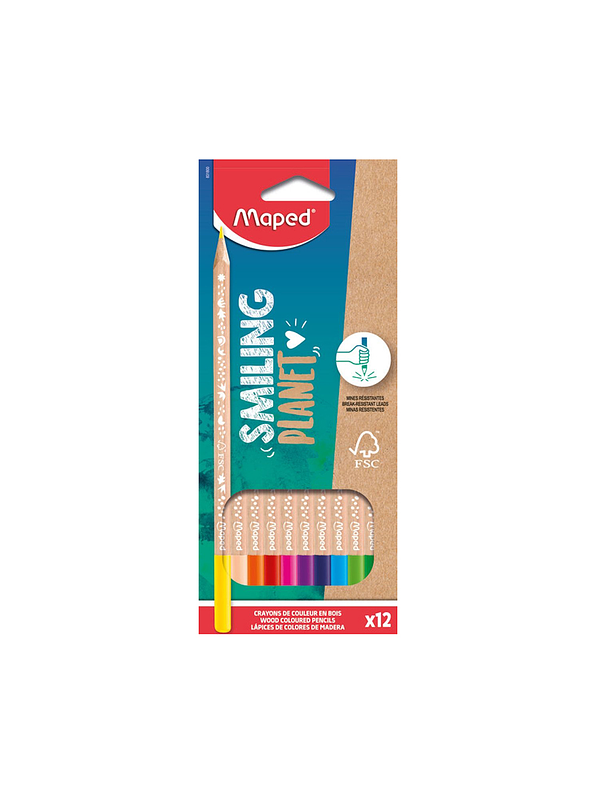 Colores Maped Smiling Planet X 12 Unidades 1