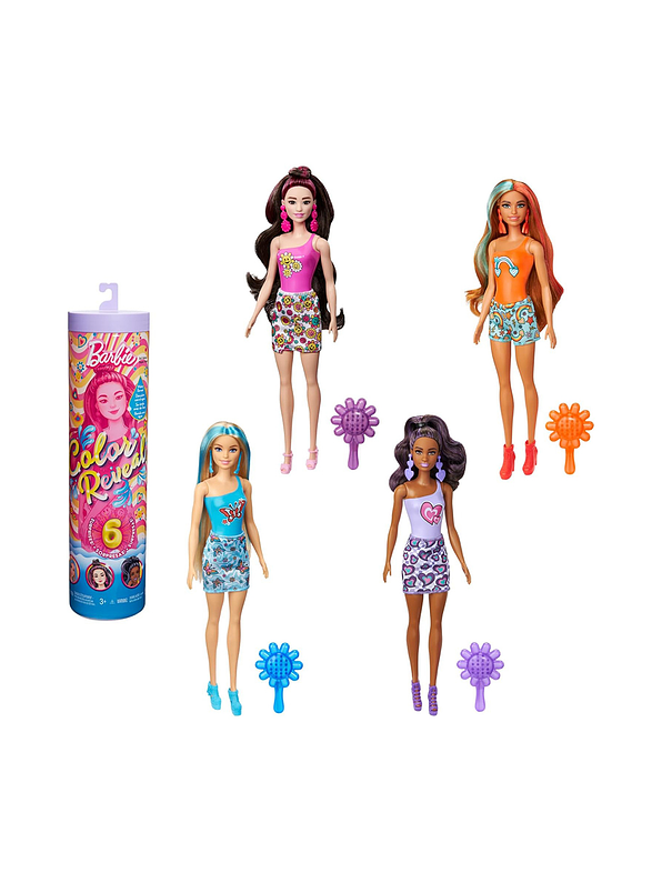 Barbie Color Reveal Serie Funky 6 Sorpresas  2