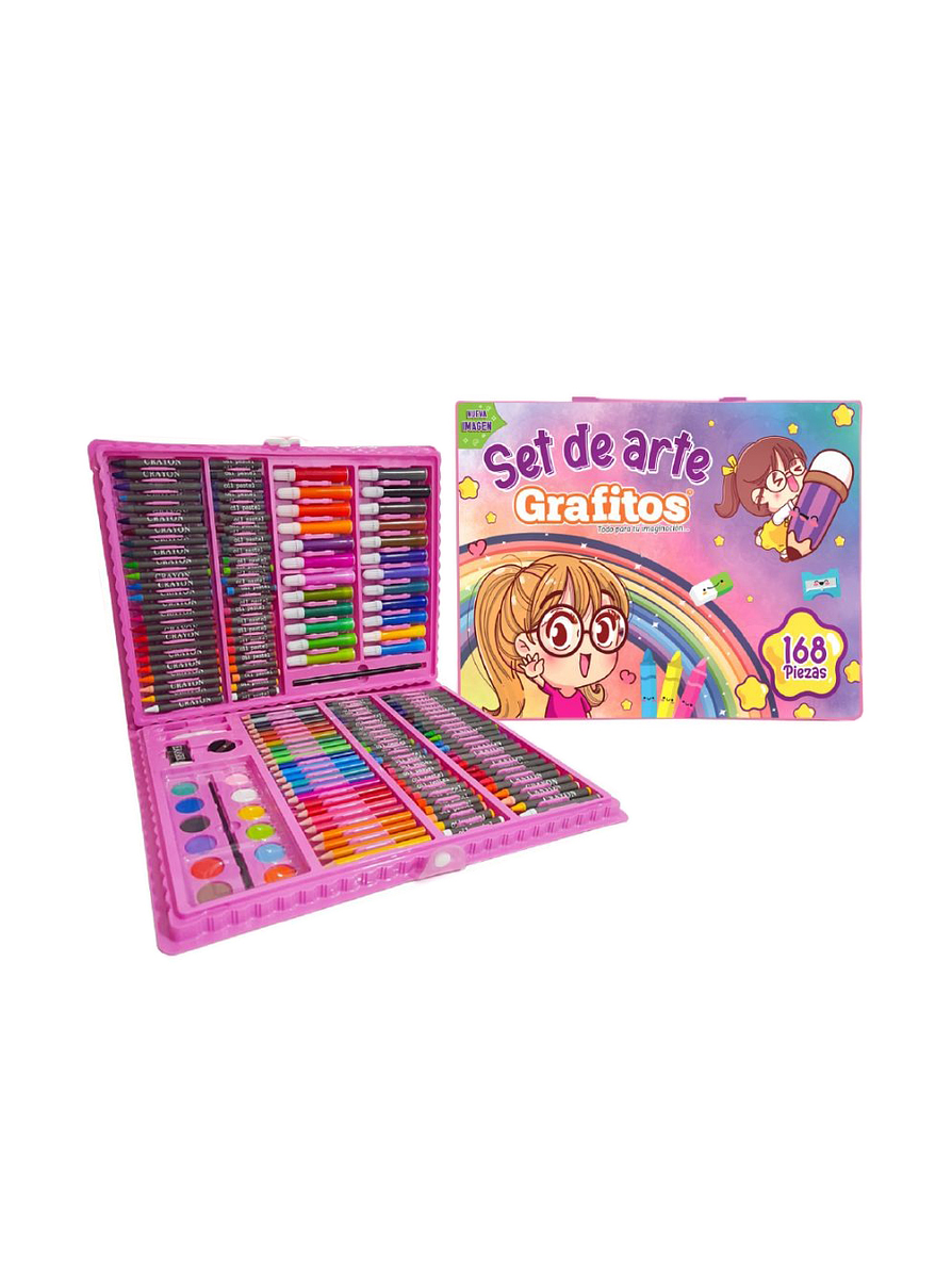 Set De Arte X 168 Piezas Niña Grafitos 1