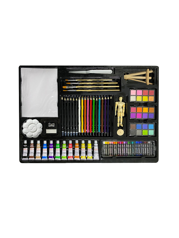  Set De Arte X 128 Piezas Grafitos 2