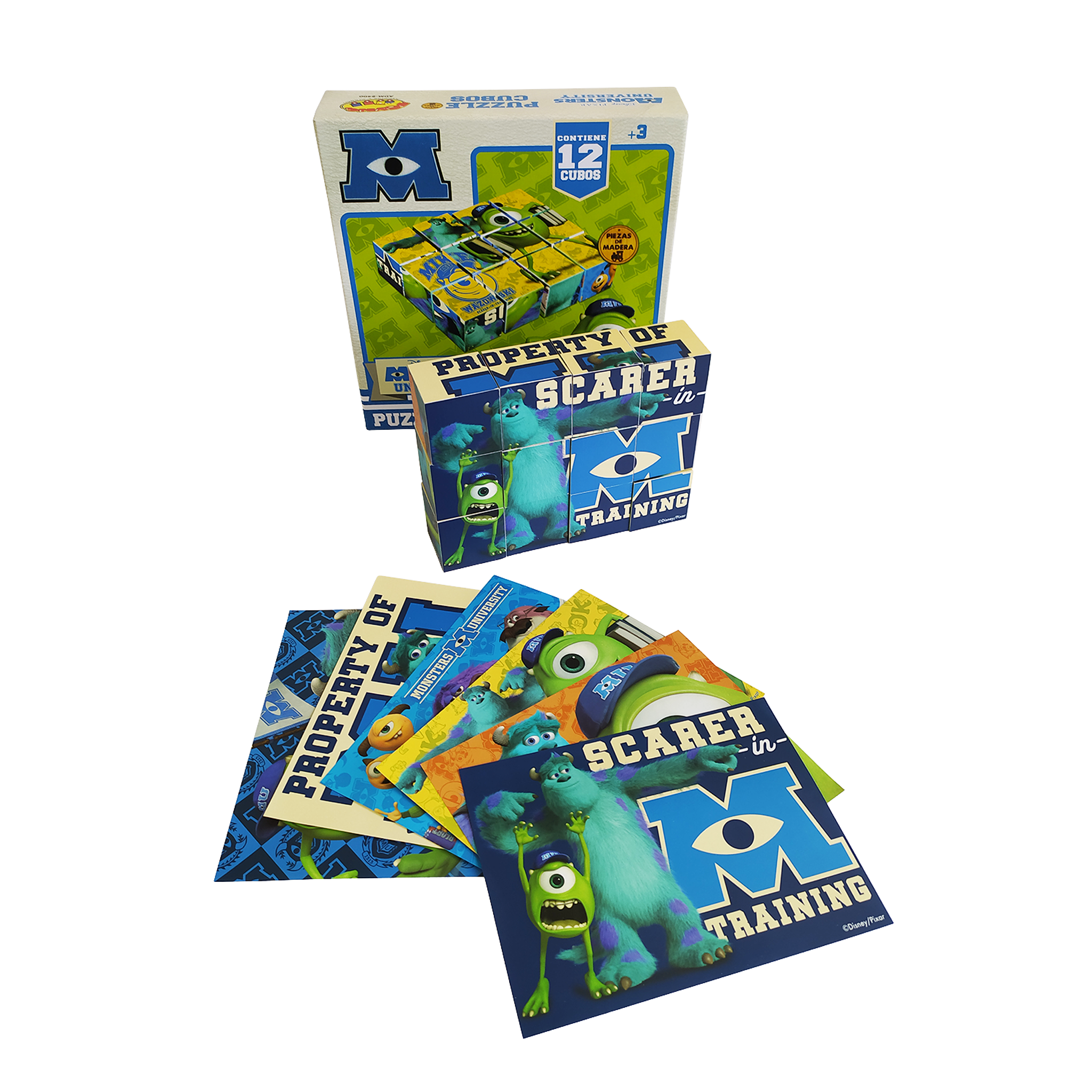 Rompecabezas De Cubos 4 X 4 Monsters Univertisy  2