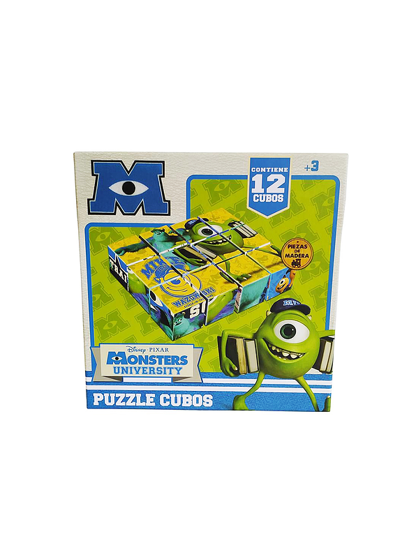 Rompecabezas De Cubos 4 X 4 Monsters Univertisy  1