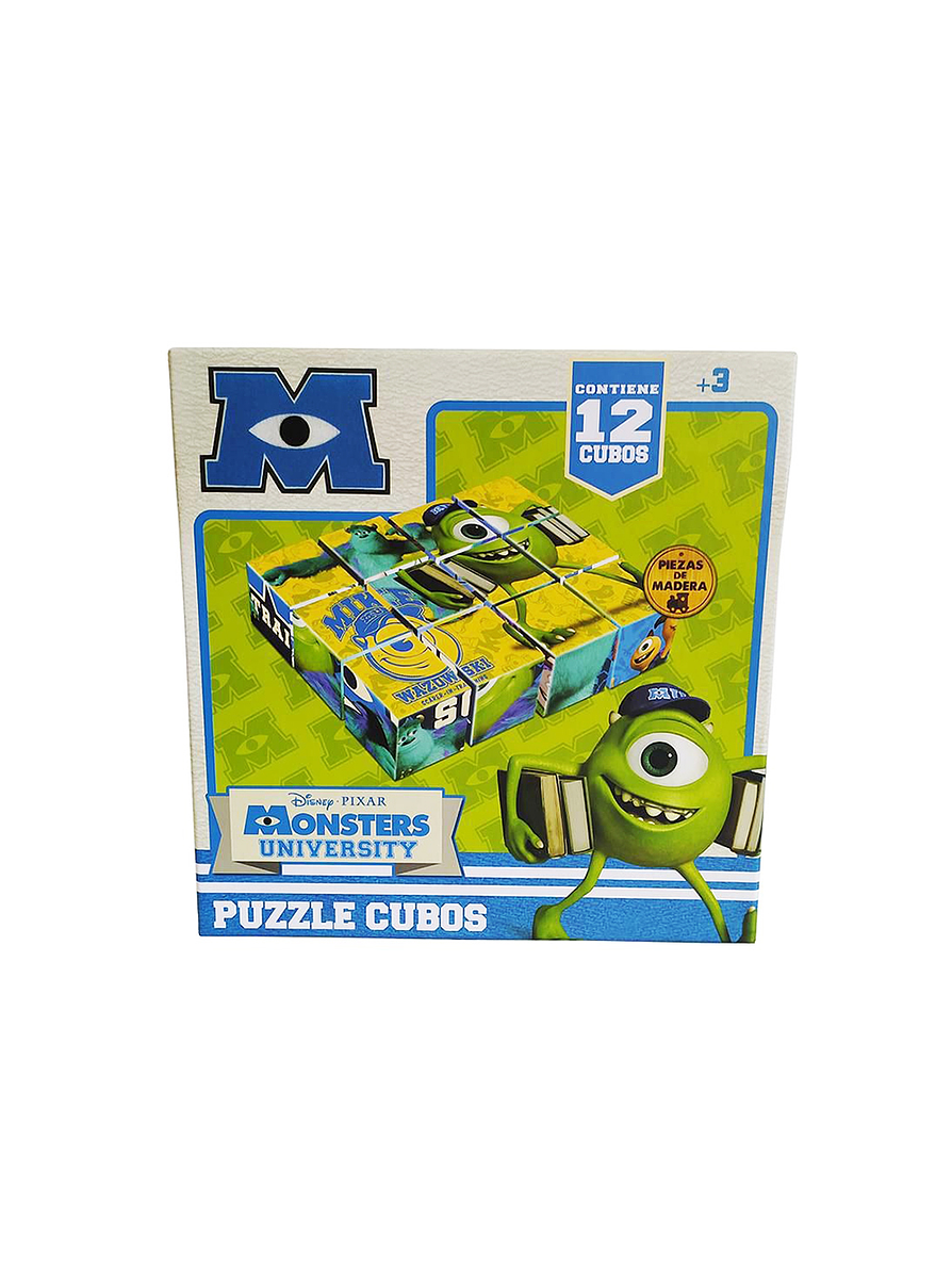 Rompecabezas De Cubos 4 X 4 Monsters Univertisy  1